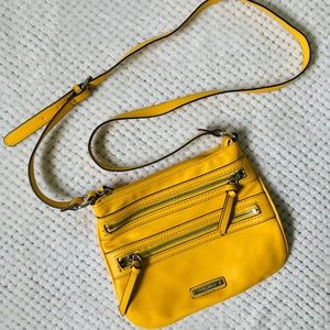Yellow crossbody purse